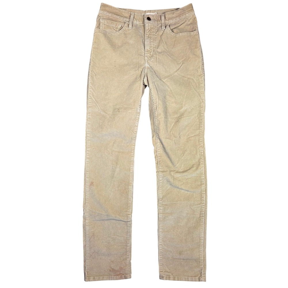 Levis 724 High Rise Straight Corduroy Pants Tan Khaki W29 L32 18883-0368